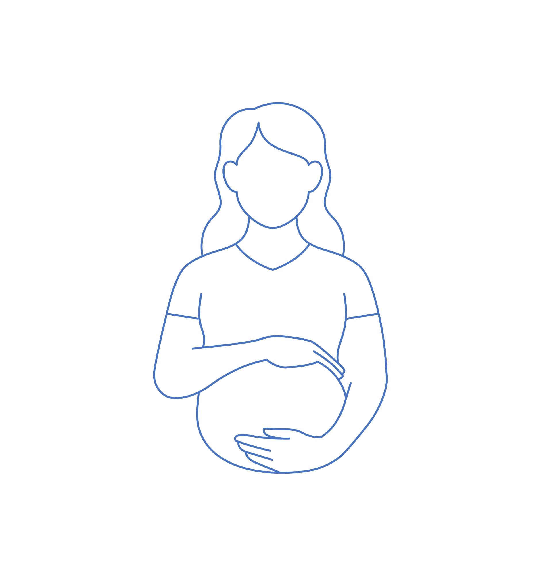 Oral Care_Pictos_Static_Pregnant-woman-Bleu_2026